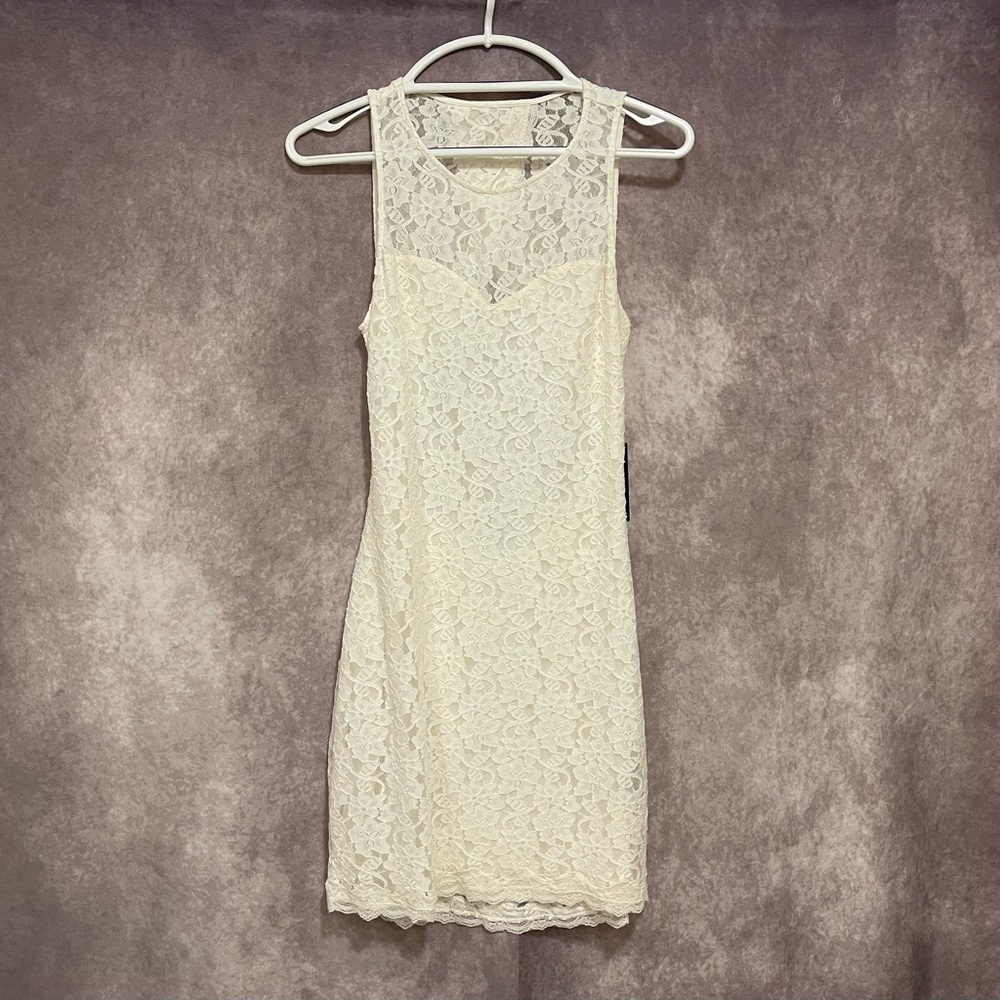 Brand New, Open Back Sexy Express White Dress
